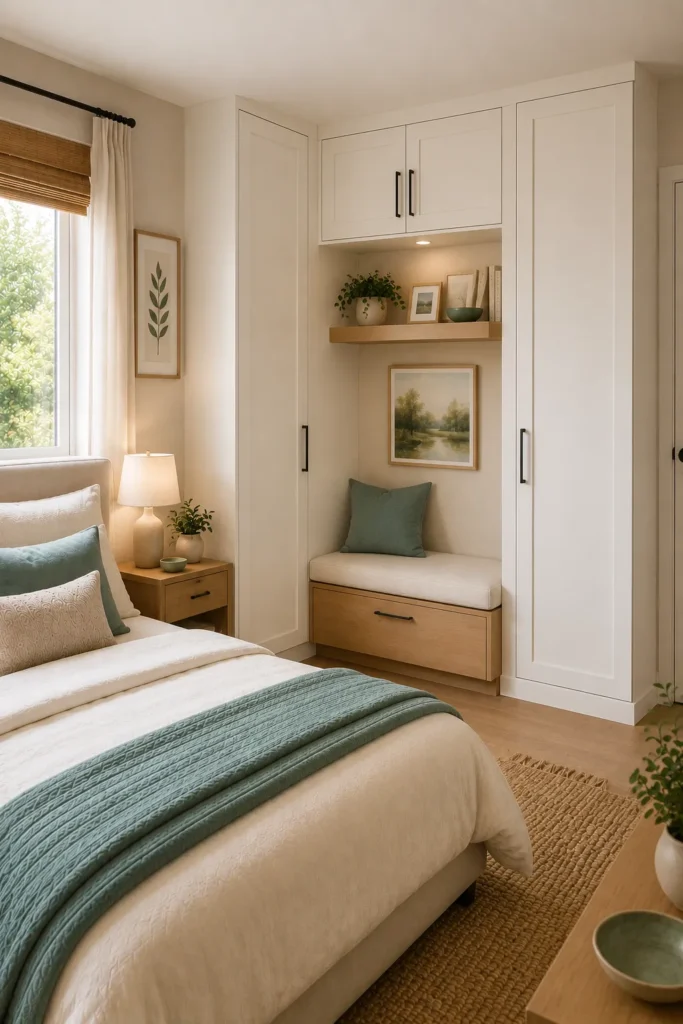 Corner Wardrobe With Bench