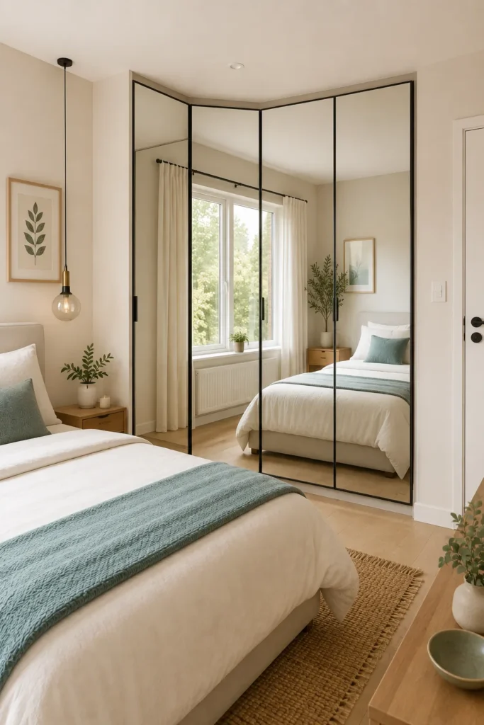 Mirrored Corner Doors