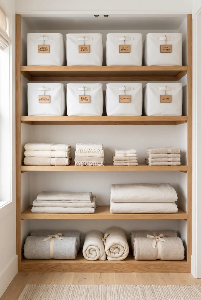 Categorized Labelled Storage Bins
