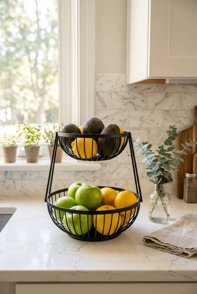 Countertop Tiered Fruit Baskets
