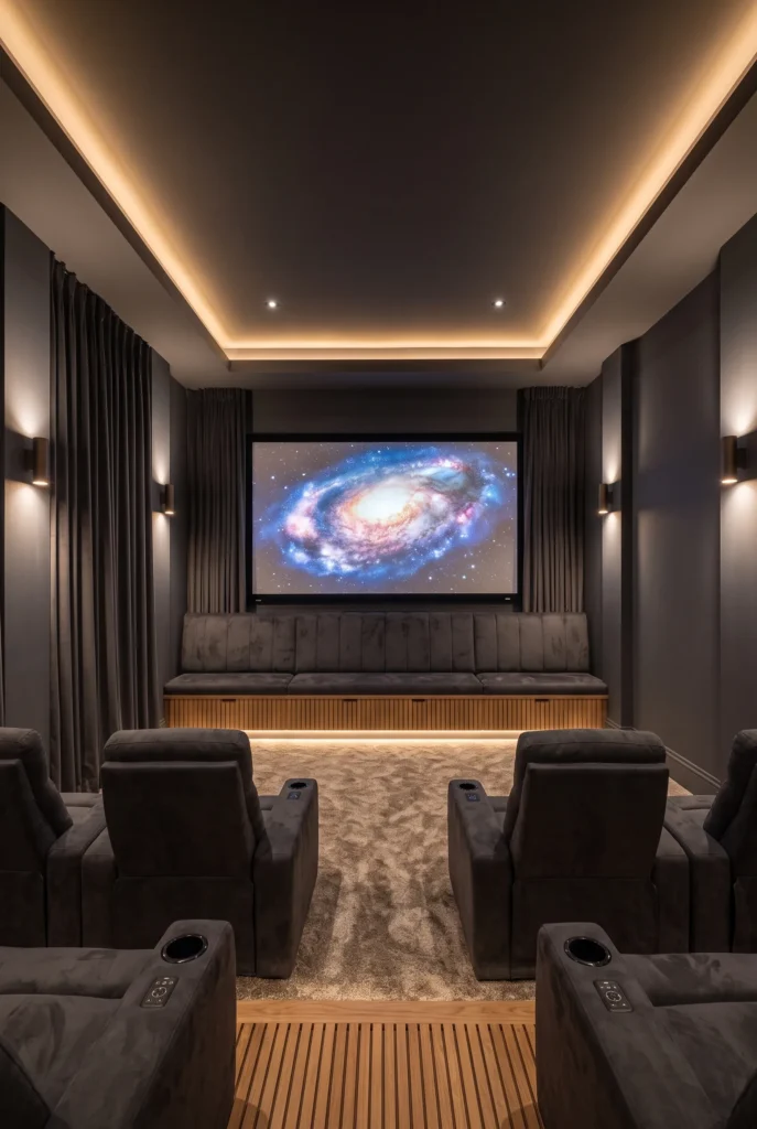 Curtain-Framed Screen