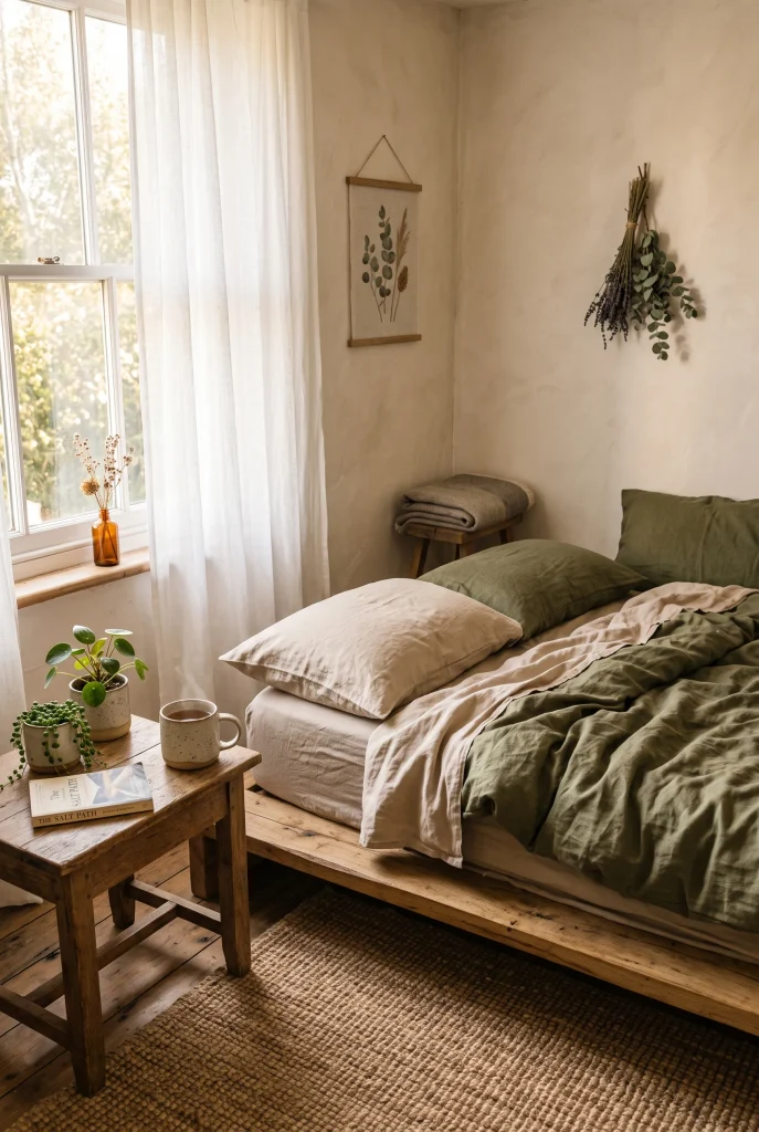 Layered Linen Bedding