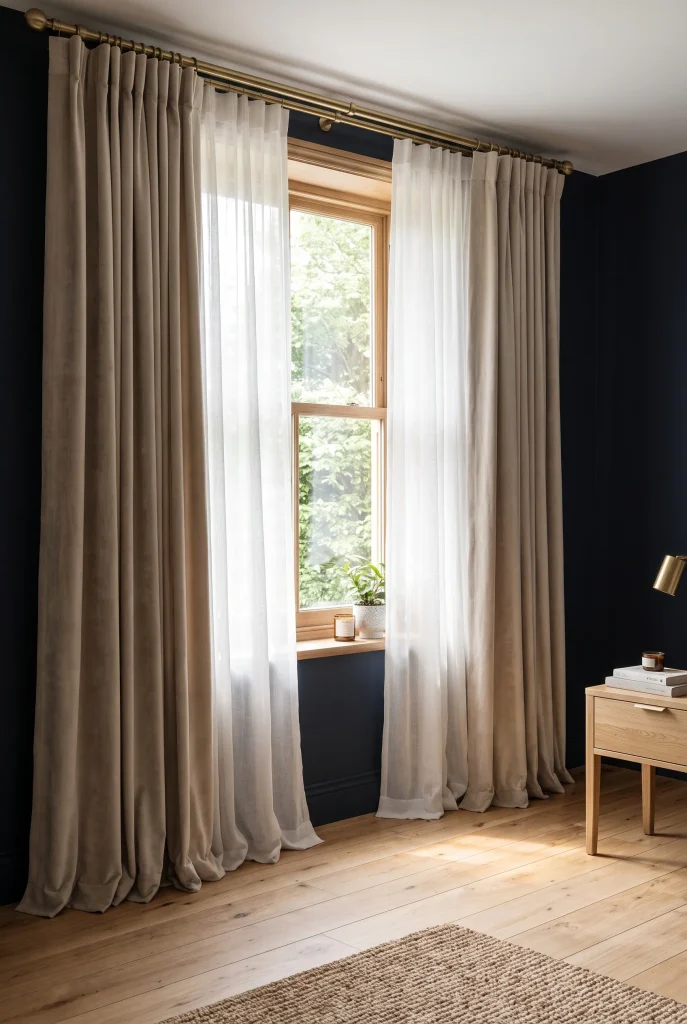Layered Window Drapes