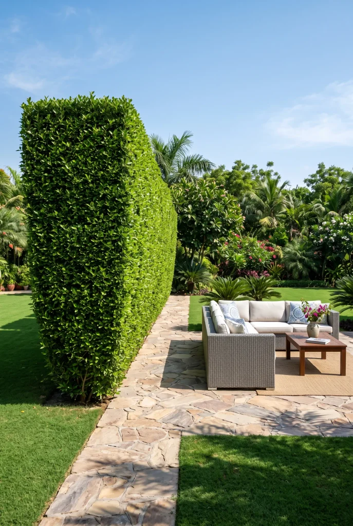 Living Boxwood Hedge Walls