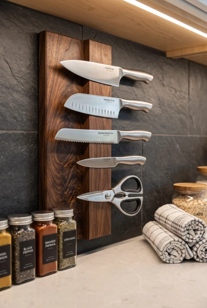 Magnetic Knife Wall Bar