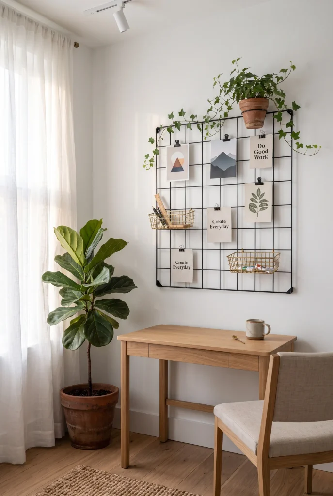 Minimalist Wire Grid Board