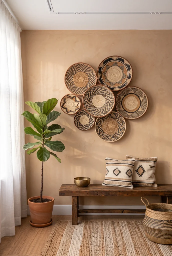 Over-Sized Woven Basket Wall