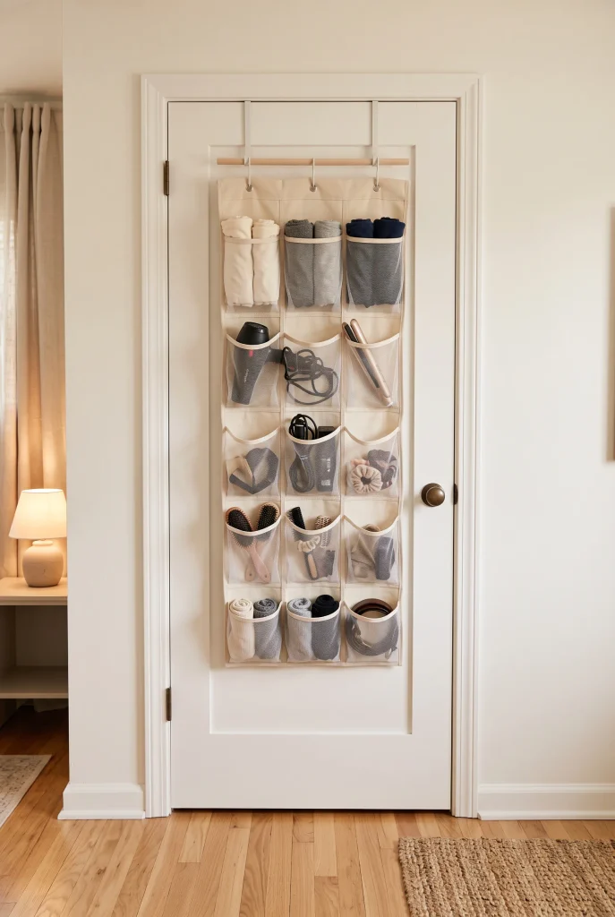 Over-The-Door Shoe Pocket Grid