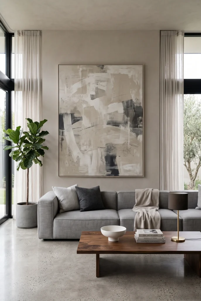 Oversized Abstract Canvas Art