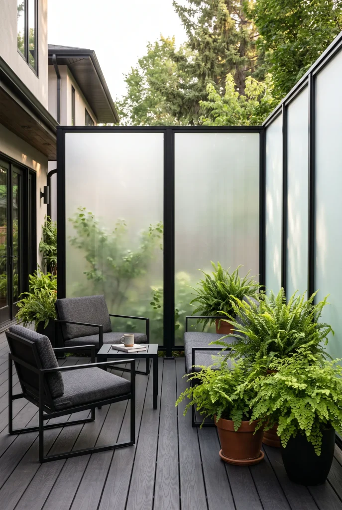 Oversized Frost Glass Panels
