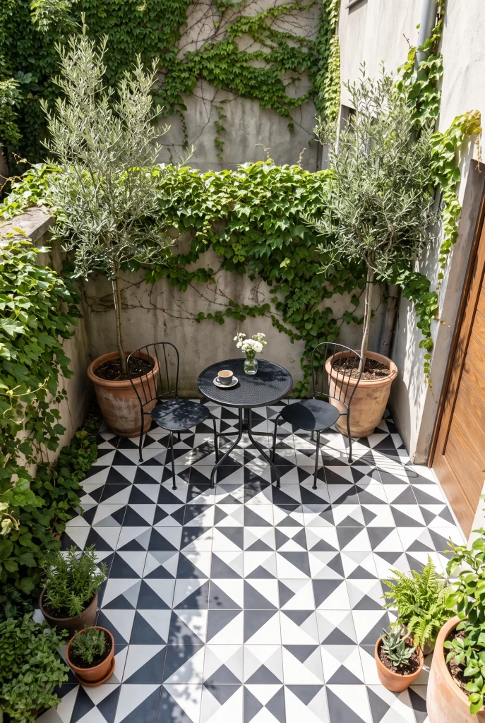 Patterned Tile Patio