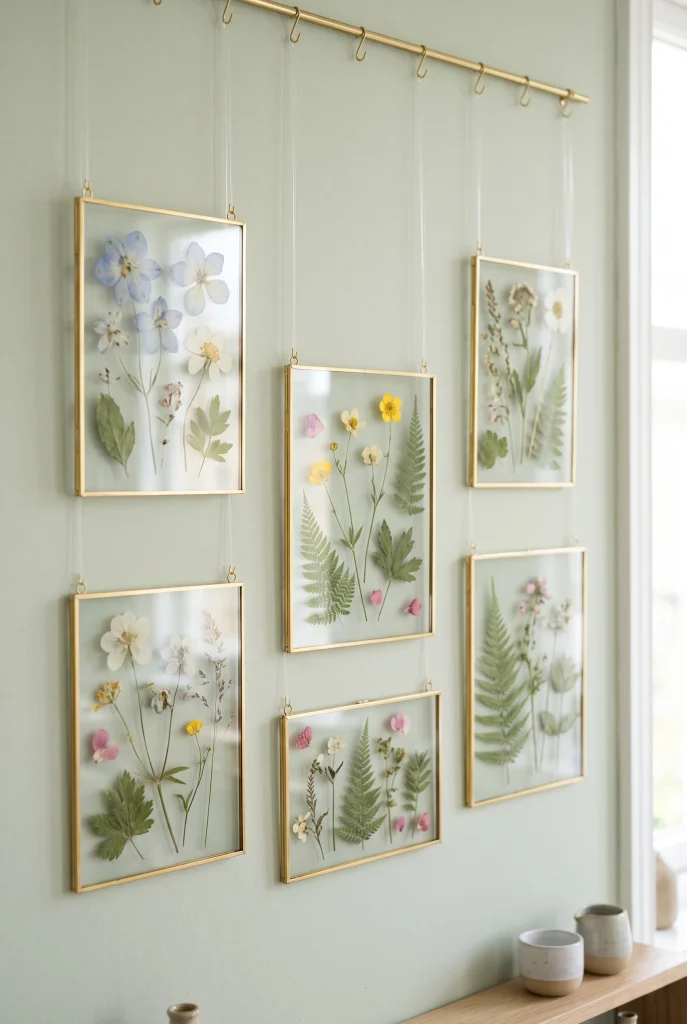 Peeled-and-Pressed Flower Art
