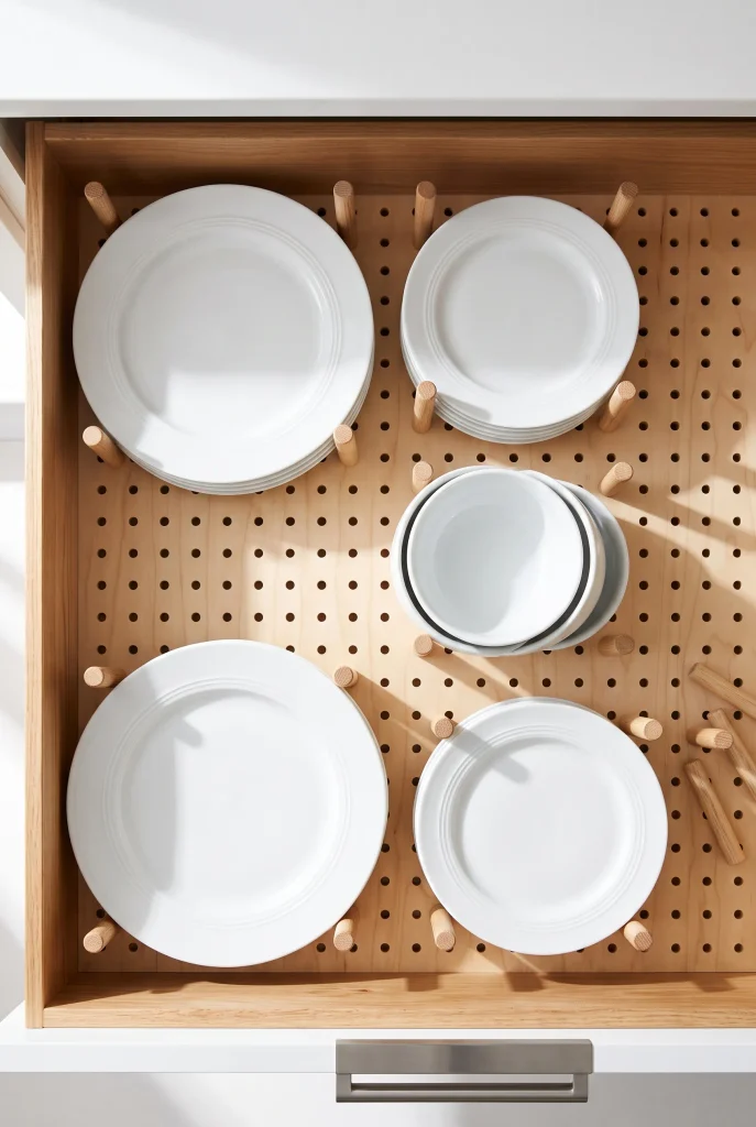Pegboard Deep Drawer Organizers