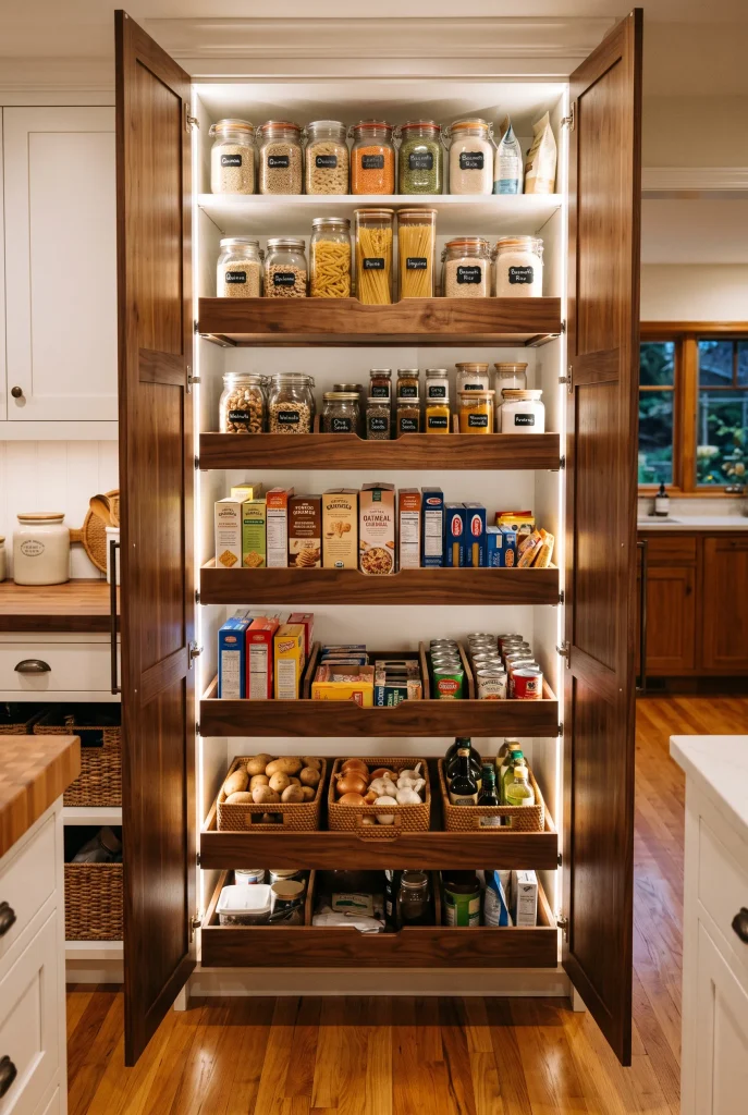 Pull-Out Sliding Pantry Baskets
