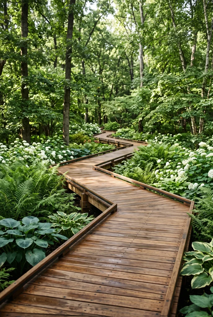 Raised Wooden Boardwalk