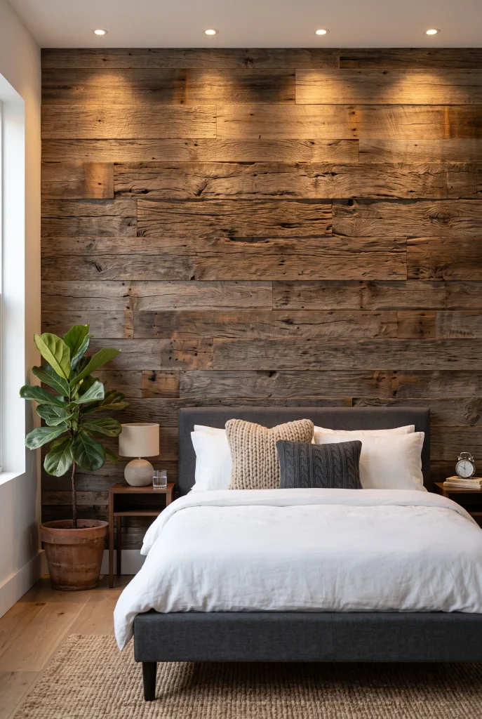 Rustic Reclaimed Wood Paneling