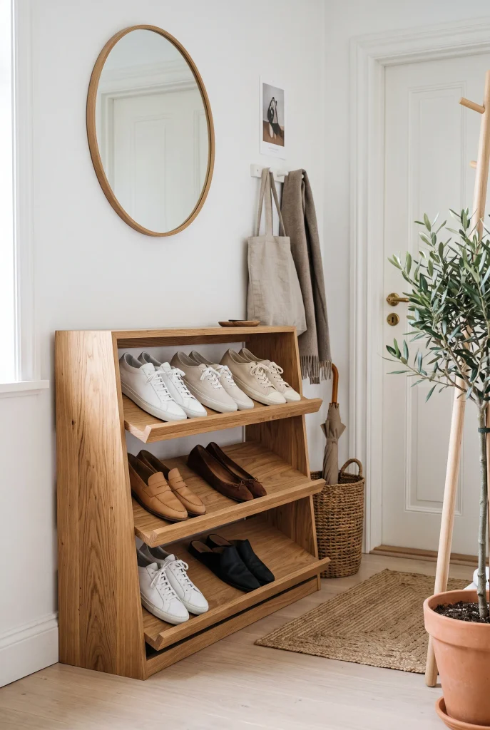 Slanted Tiered Shoe Organizer