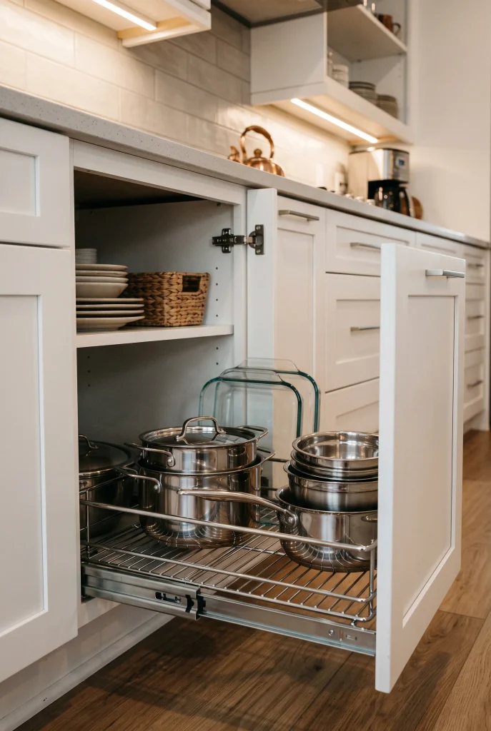 Slide-Out Wire Kitchen Baskets