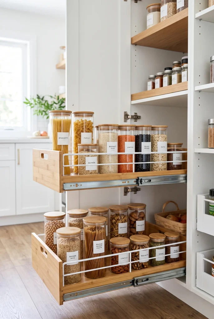 Sliding Pantry Basket Drawers