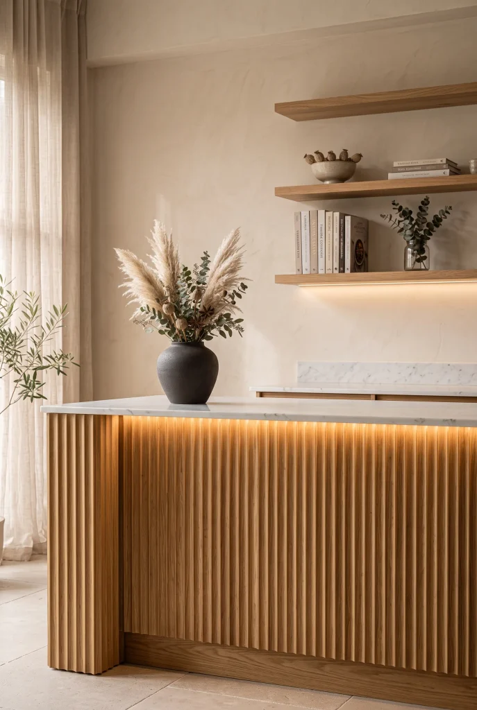Soft Fluted Woodwork
