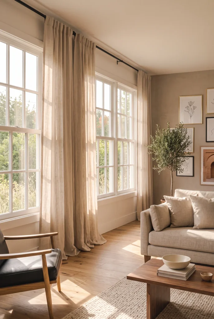 Soft Linen Drapes