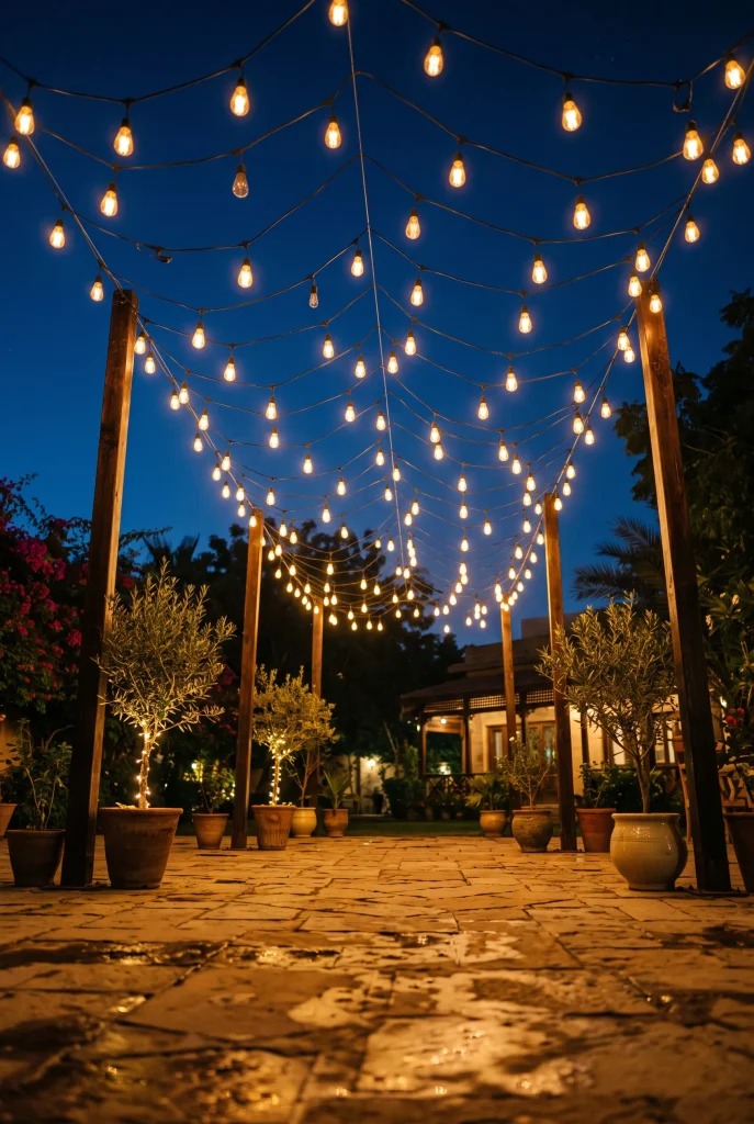 String Light Canopy