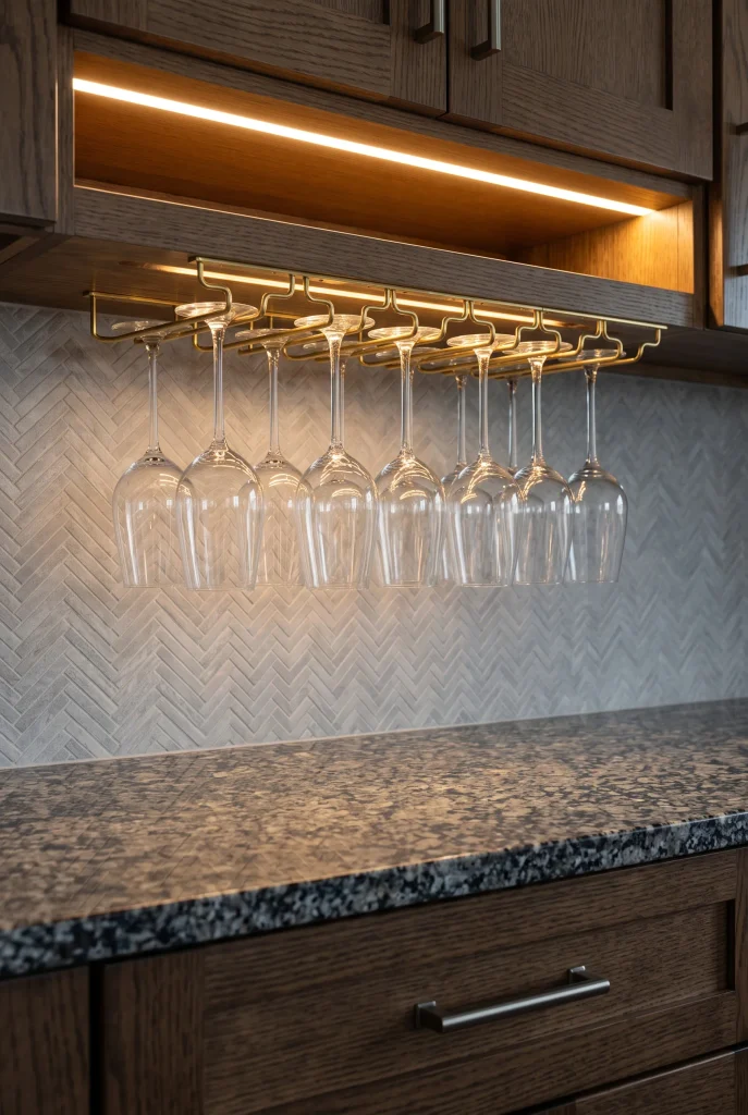 Under-Cabinet Stemware Wine Rack