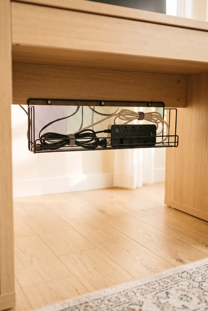 Under-Desk Cable Management Trays