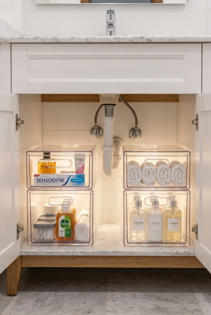 Under-Sink Stacking Bins