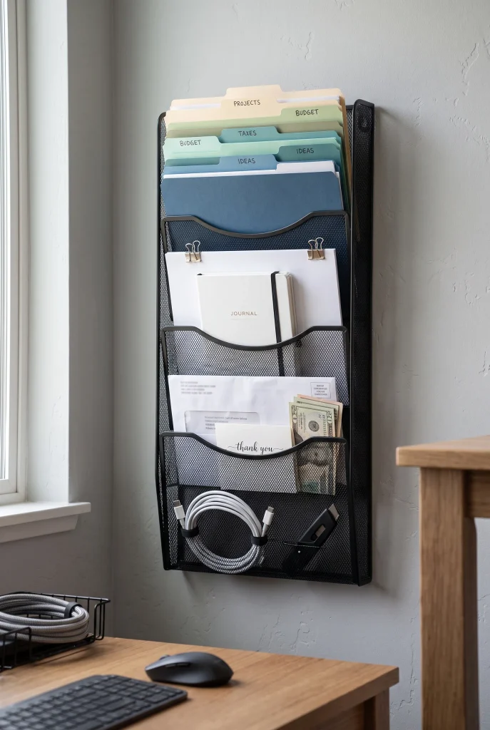 Vertical File Wall Organizer