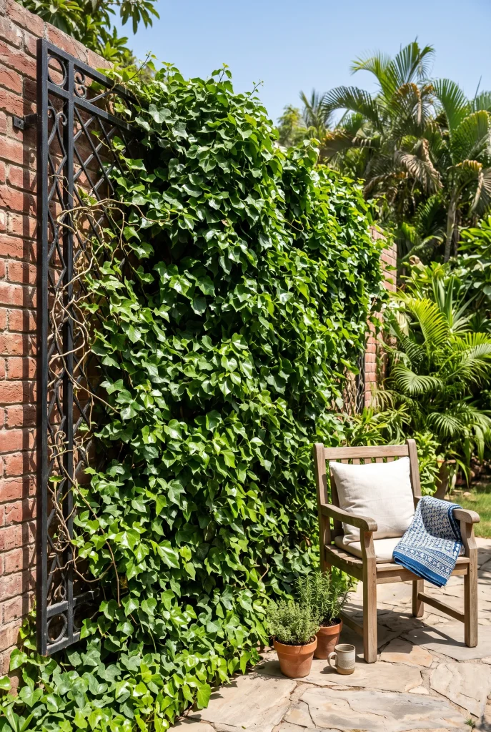 Vertical Wall Ivy Lattice