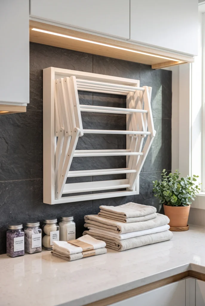 Wall-Mounted Foldable Drying Rack