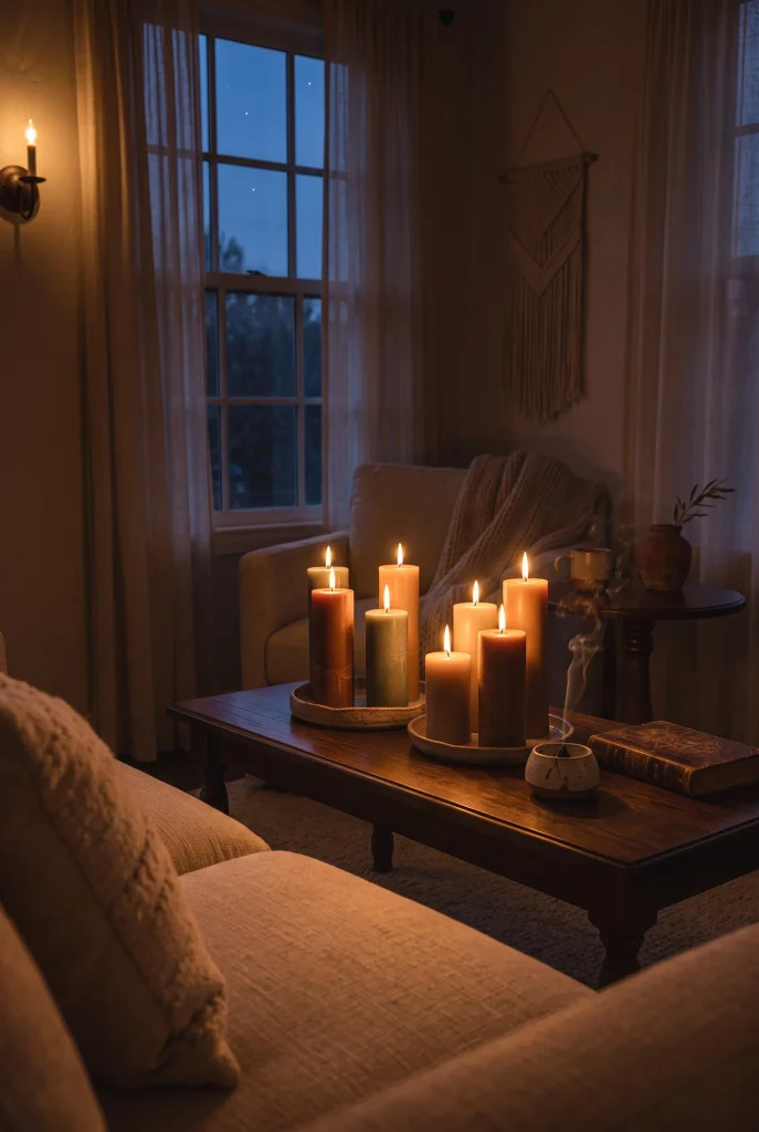 Warm Candle Displays