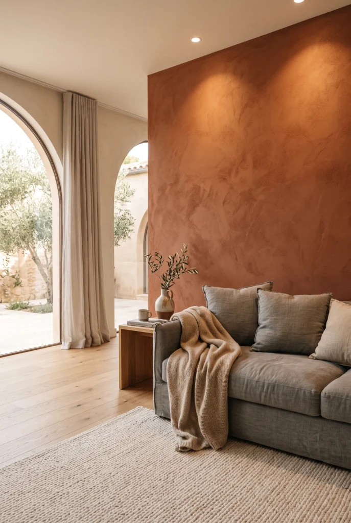 Warm Earthy Accent Walls