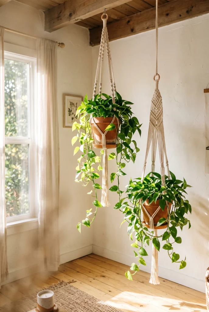 Woven Rope Plant Hanger