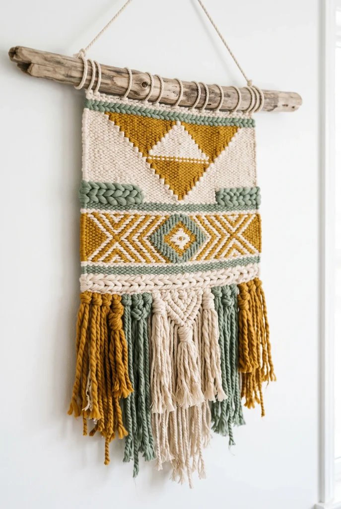 Woven Wall Tapestry Display